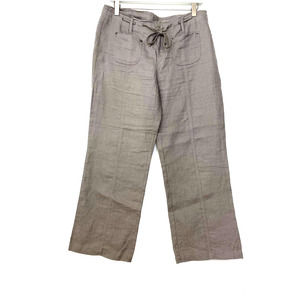 INC International Concepts 100% Linen Pants 8P 6/8Reg Fall Winter Spring Summer